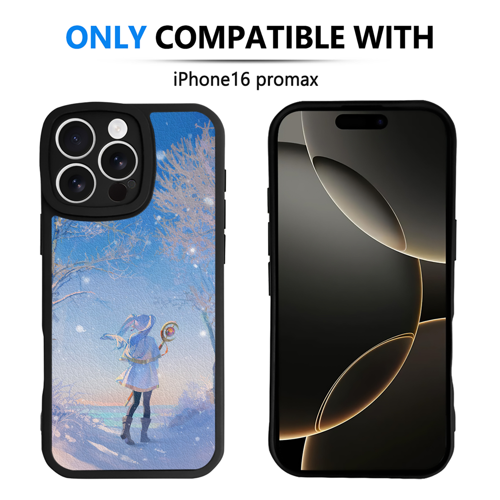 （画像用） 葬送のフリーレン Frieren 【iPhone 16シリーズ対応】シリコンスマホケース（レザー調） 材質：シリコン